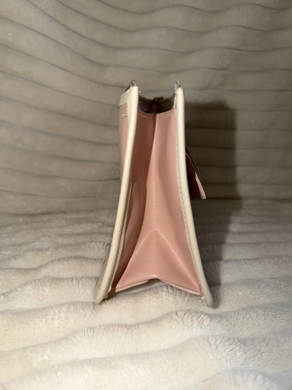 Michael Kors Pink and Cream Leather Wristlet Clutch - Picture 2 of 6